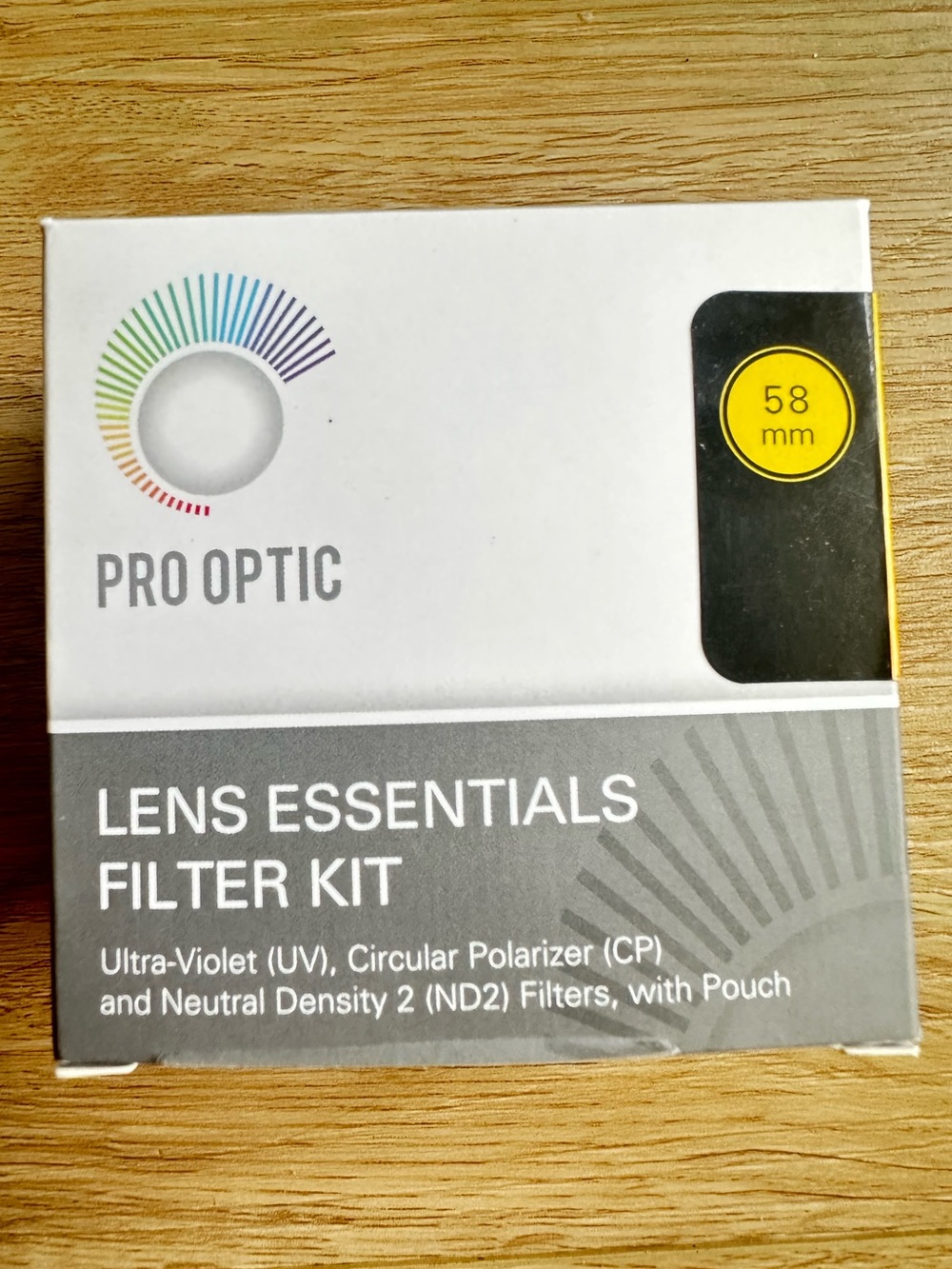 Pro Optic Lens Essentials Filter Kit 58mm $15